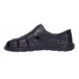 Sandale barbati casual din piele naturala Negru Box GKR73NN